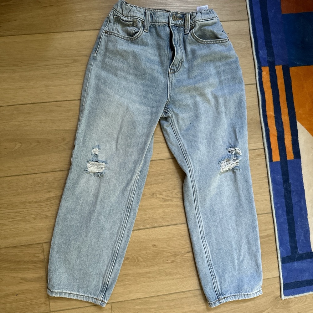 Old Navy Kids Light Blue Distressed Jeans